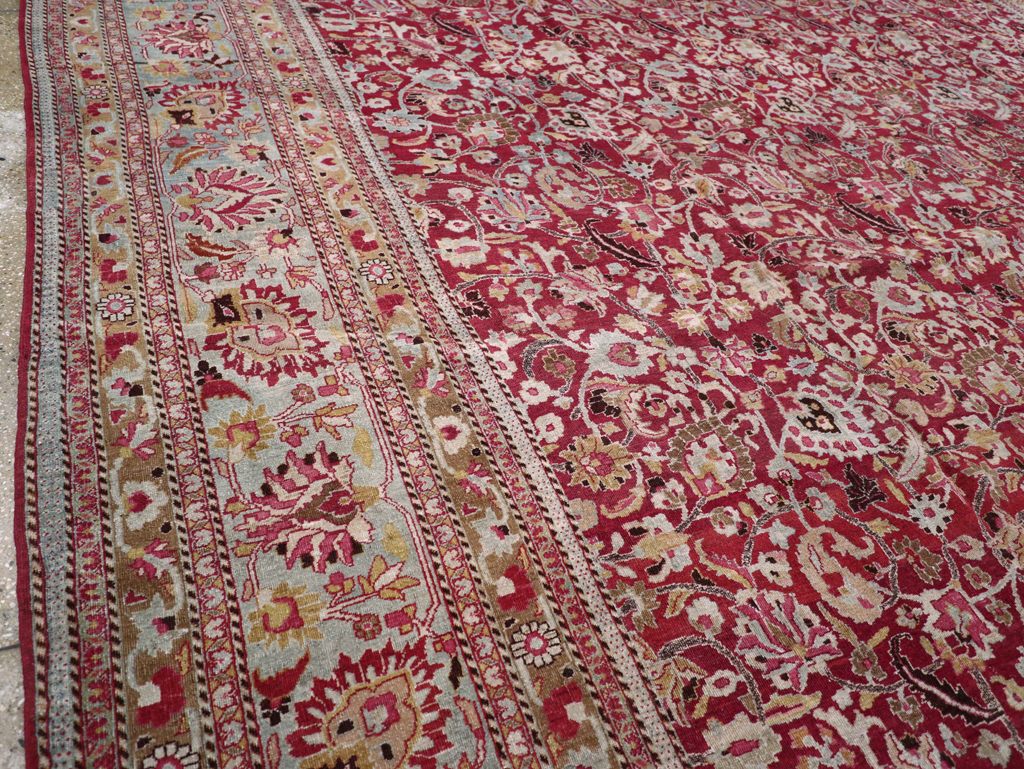 Antique Persian Mashad Carpet, No.24848 - Staging