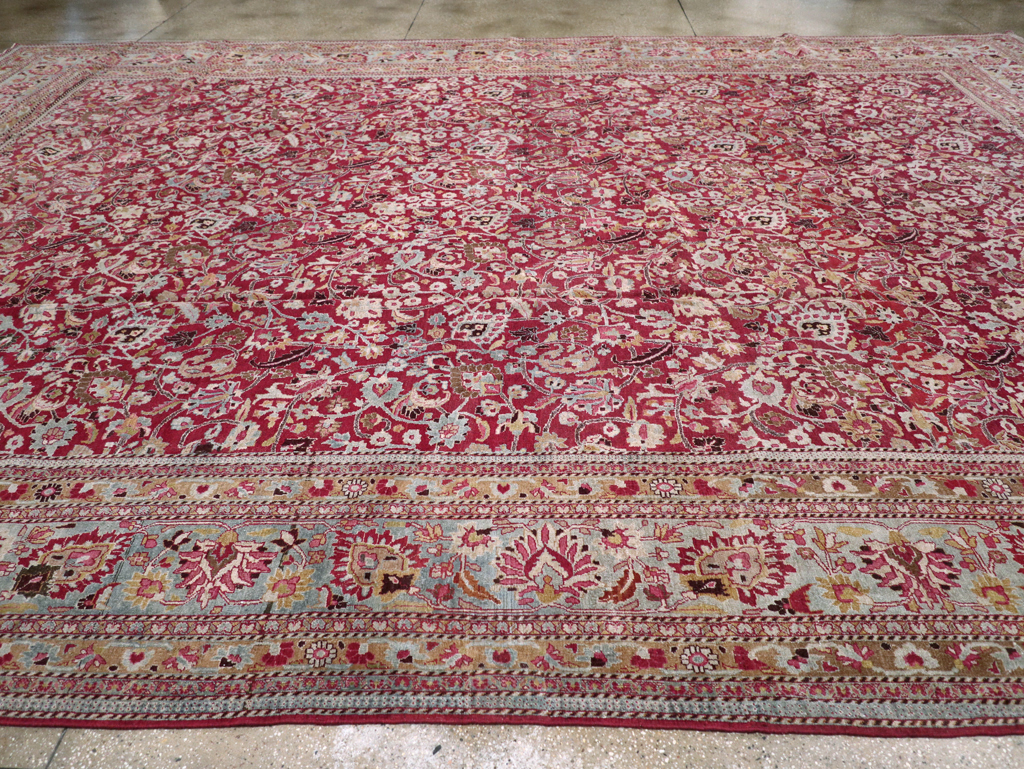 Antique Persian Mashad Carpet, No.24848 - Staging