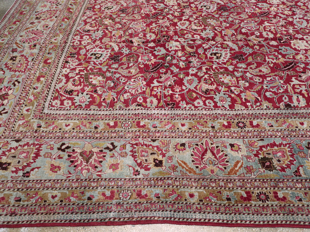 Antique Persian Mashad Carpet, No.24848 - Staging