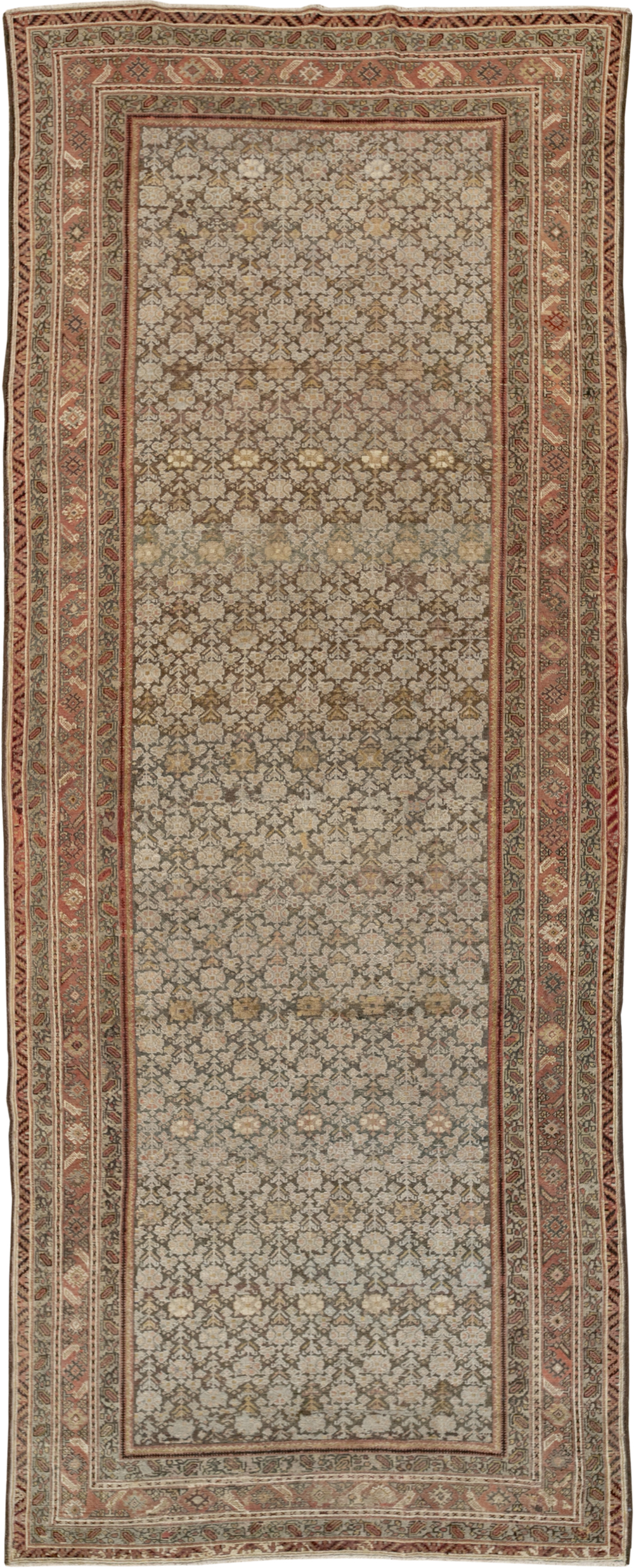 Antique Persian Malayer Gallery Carpet, No.24851 - Staging