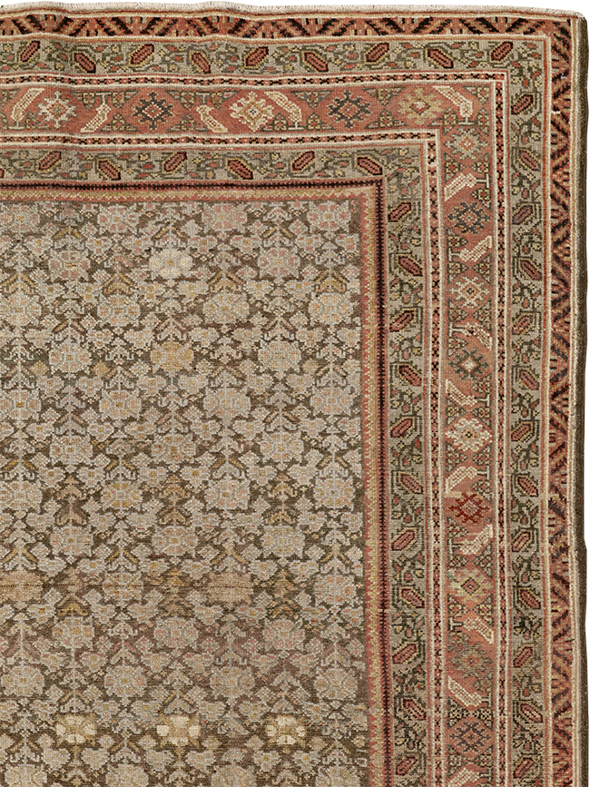 Antique Persian Malayer Gallery Carpet, No.24851 - Staging