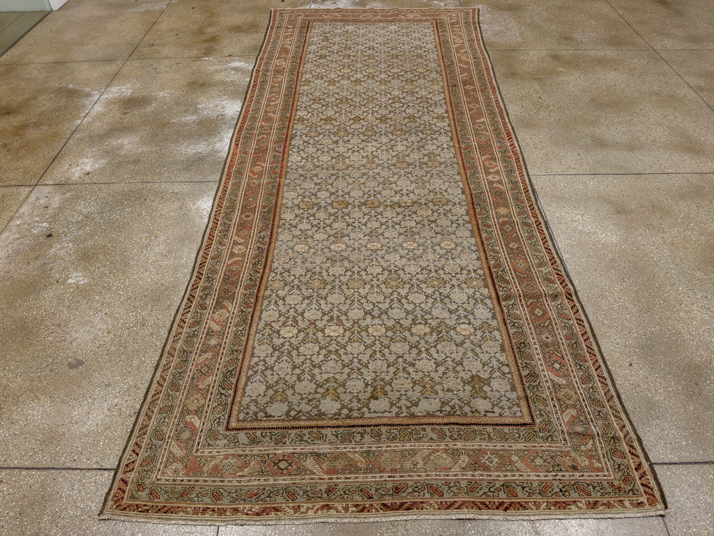 Antique Persian Malayer Gallery Carpet, No.24851 - Staging