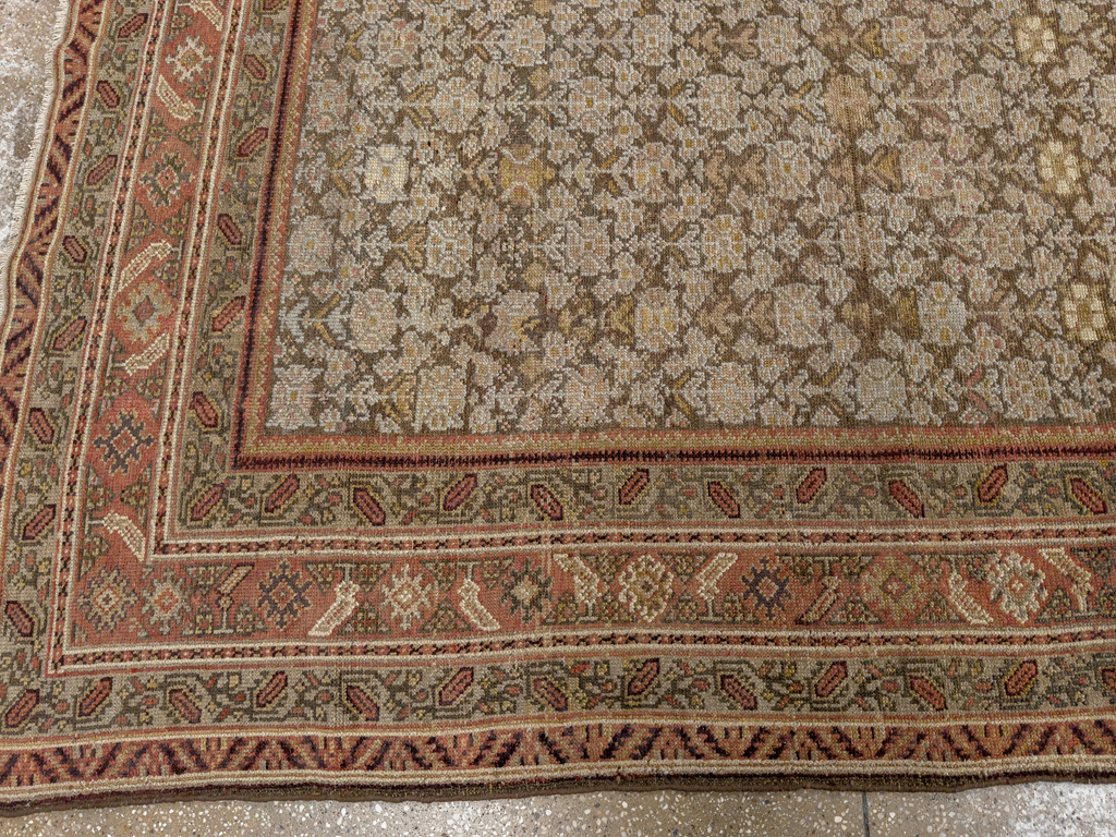 Antique Persian Malayer Gallery Carpet, No.24851 - Staging