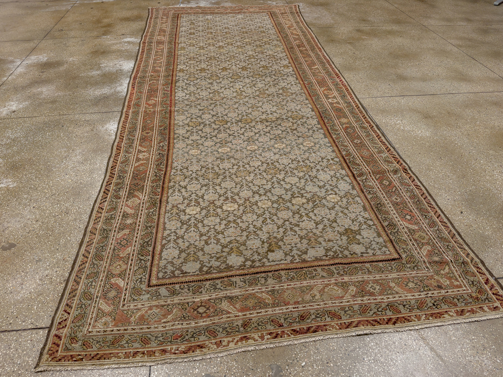 Antique Persian Malayer Gallery Carpet, No.24851 - Staging