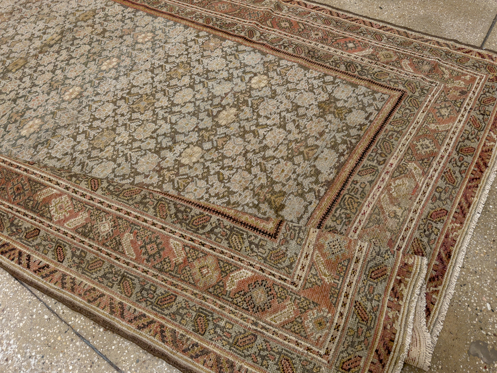 Antique Persian Malayer Gallery Carpet, No.24851 - Staging