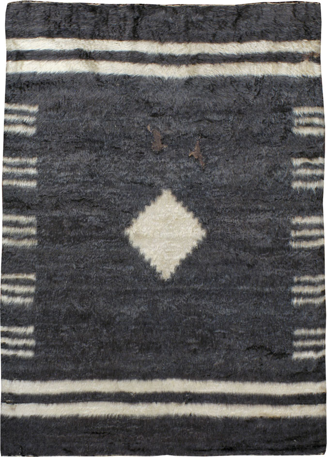 Vintage Turkish Mohair Rug, No.24866 - Staging