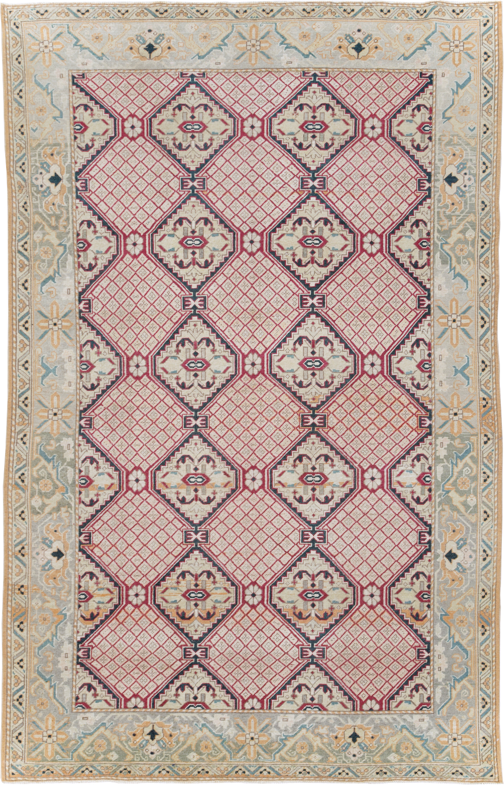 Vintage Turkish Sivas Carpet, No.24868 - Staging