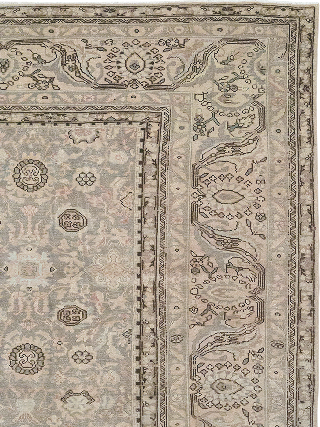 Vintage Persian Malayer Room Size Carpet, No.24871 - Staging