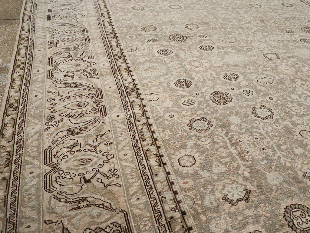 Vintage Persian Malayer Room Size Carpet, No.24871 - Staging