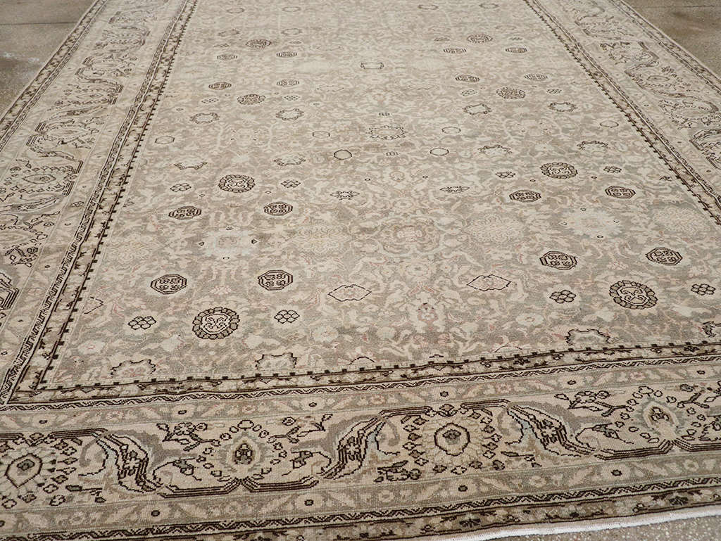 Vintage Persian Malayer Room Size Carpet, No.24871 - Staging