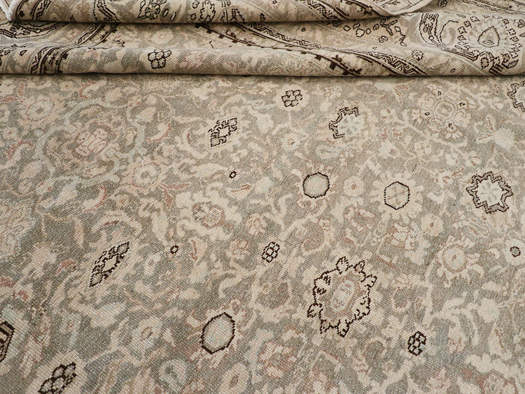 Vintage Persian Malayer Room Size Carpet, No.24871 - Staging