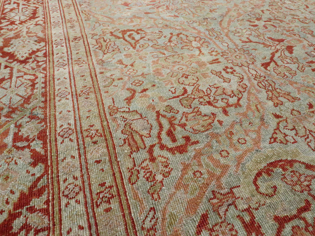 Antique Persian Mahal Large Carpet, No.24875 - Staging