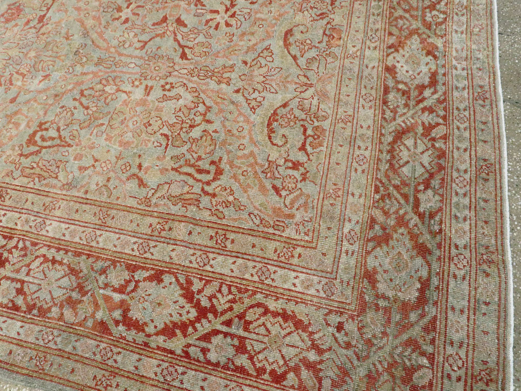 Antique Persian Mahal Large Carpet, No.24875 - Staging