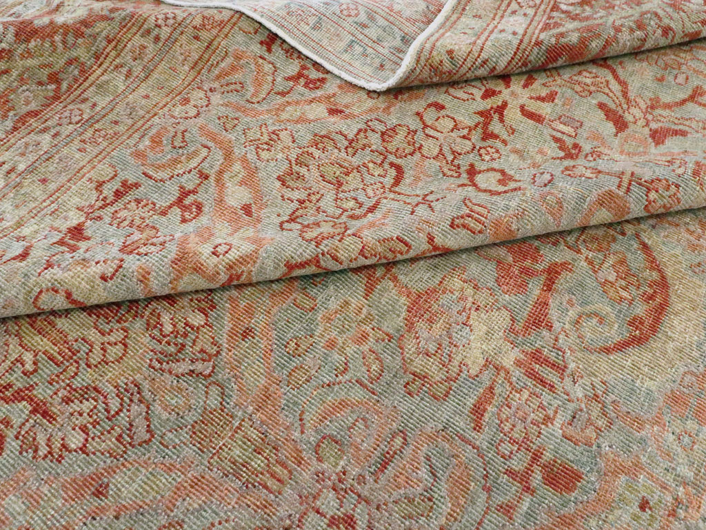 Antique Persian Mahal Large Carpet, No.24875 - Staging