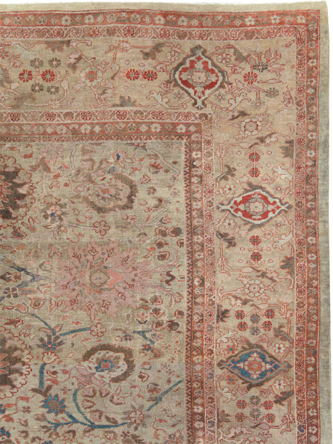 Antique Persian Sultanabad Carpet, No.24878 - Staging