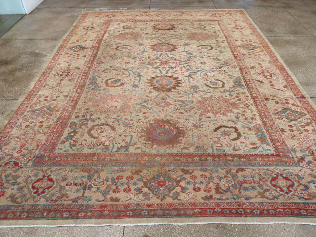 Antique Persian Sultanabad Carpet, No.24878 - Staging