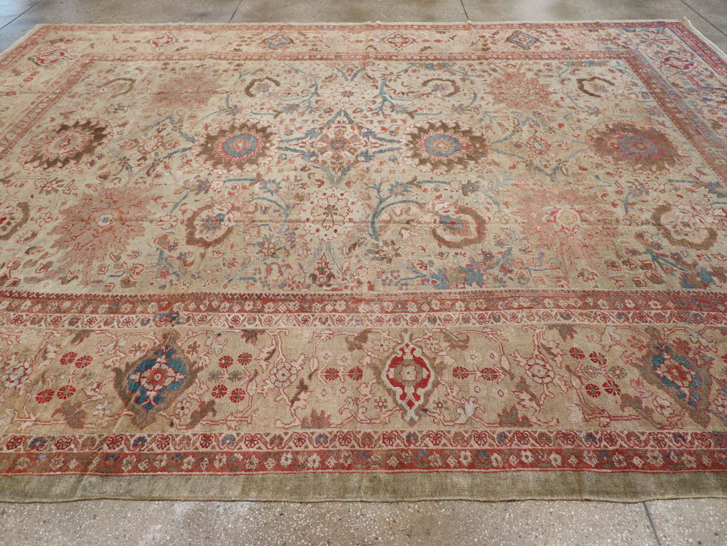 Antique Persian Sultanabad Carpet, No.24878 - Staging