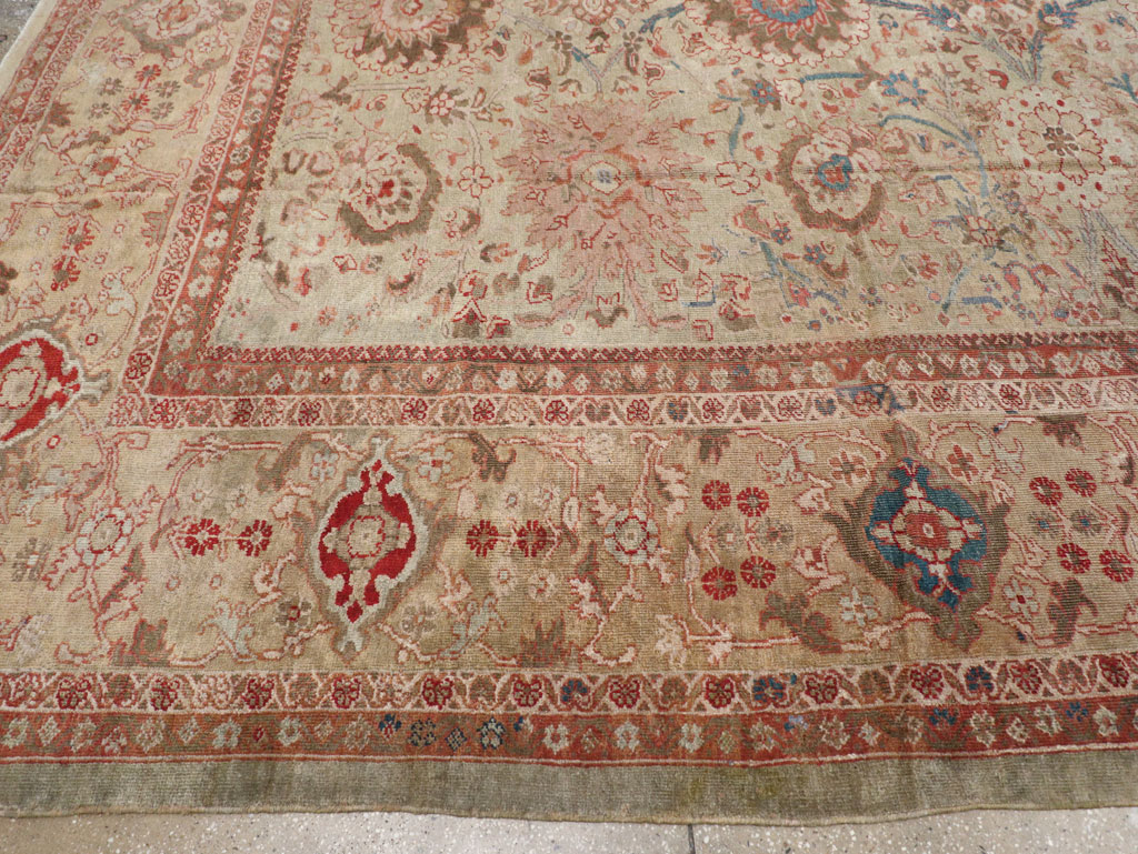 Antique Persian Sultanabad Carpet, No.24878 - Staging