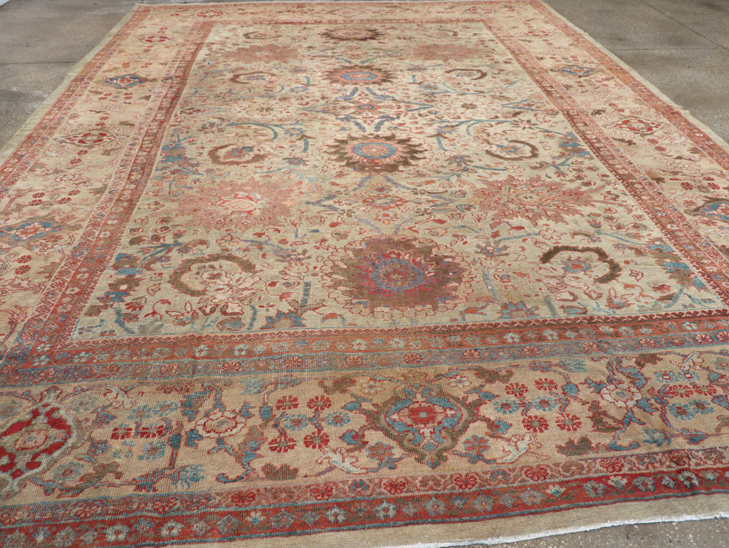 Antique Persian Sultanabad Carpet, No.24878 - Staging