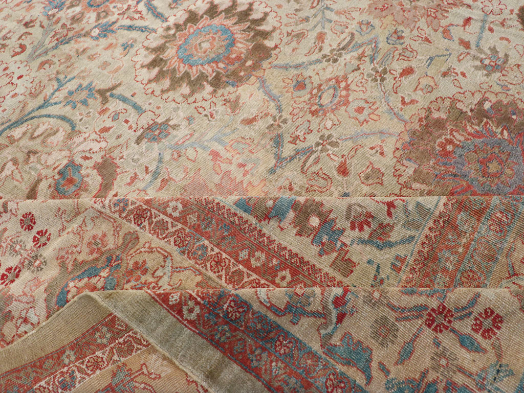 Antique Persian Sultanabad Carpet, No.24878 - Staging