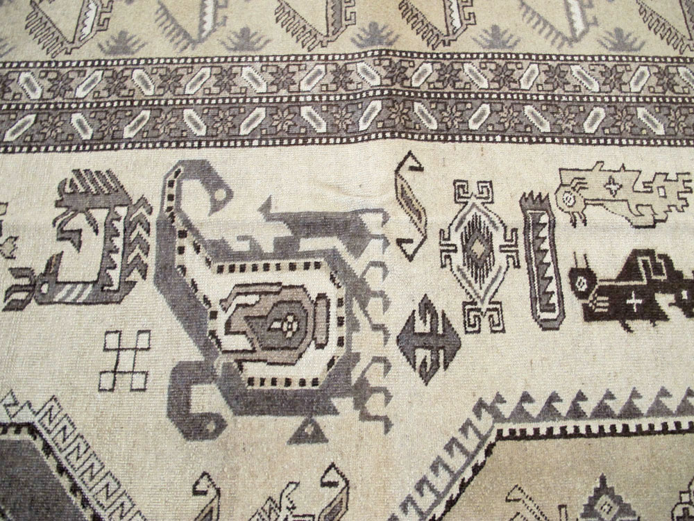 Vintage Persian Veece Carpet, No.24880 - Staging