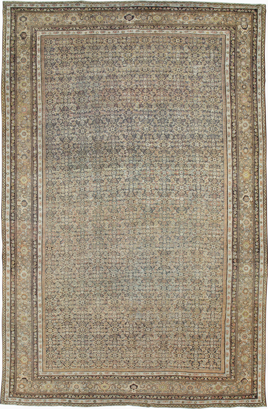 Antique Persian Mahal Carpet, No.24881 - Staging