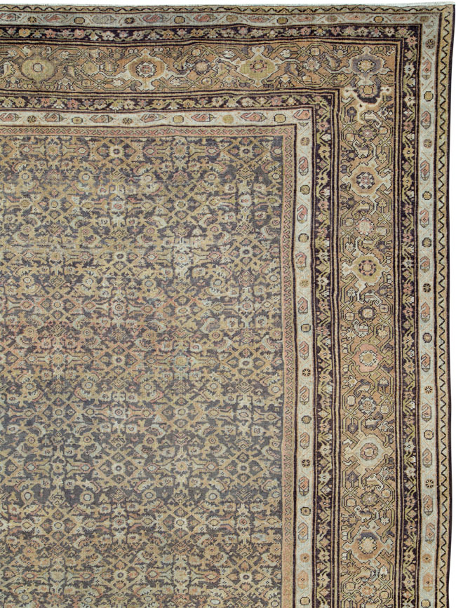 Antique Persian Mahal Carpet, No.24881 - Staging