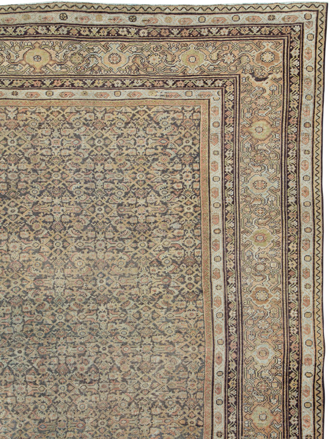Antique Persian Mahal Carpet, No.24881 - Staging