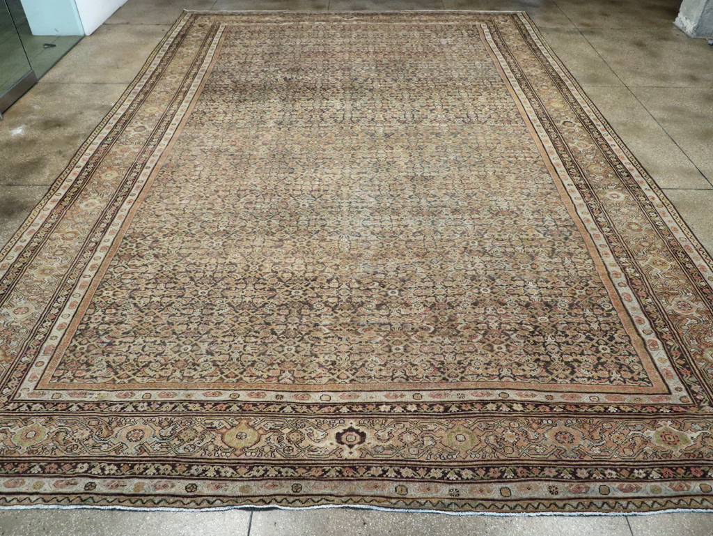 Antique Persian Mahal Carpet, No.24881 - Staging