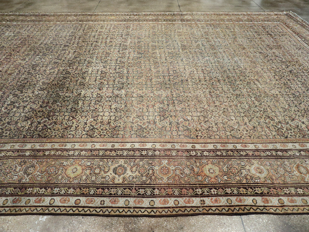 Antique Persian Mahal Carpet, No.24881 - Staging