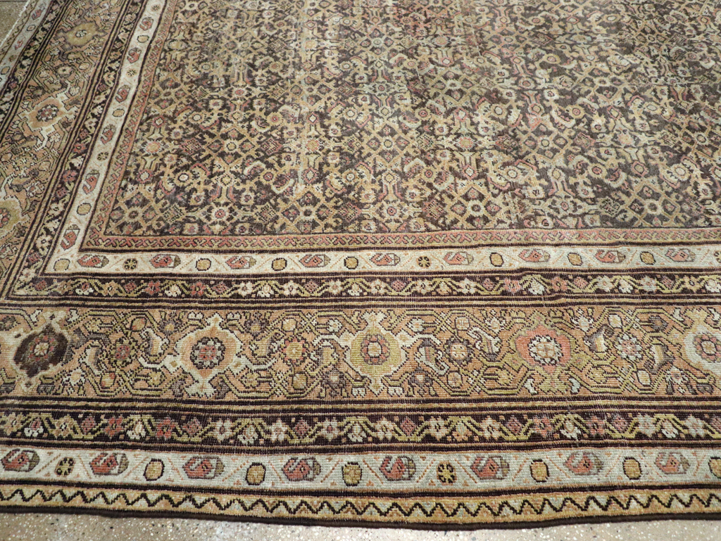 Antique Persian Mahal Carpet, No.24881 - Staging