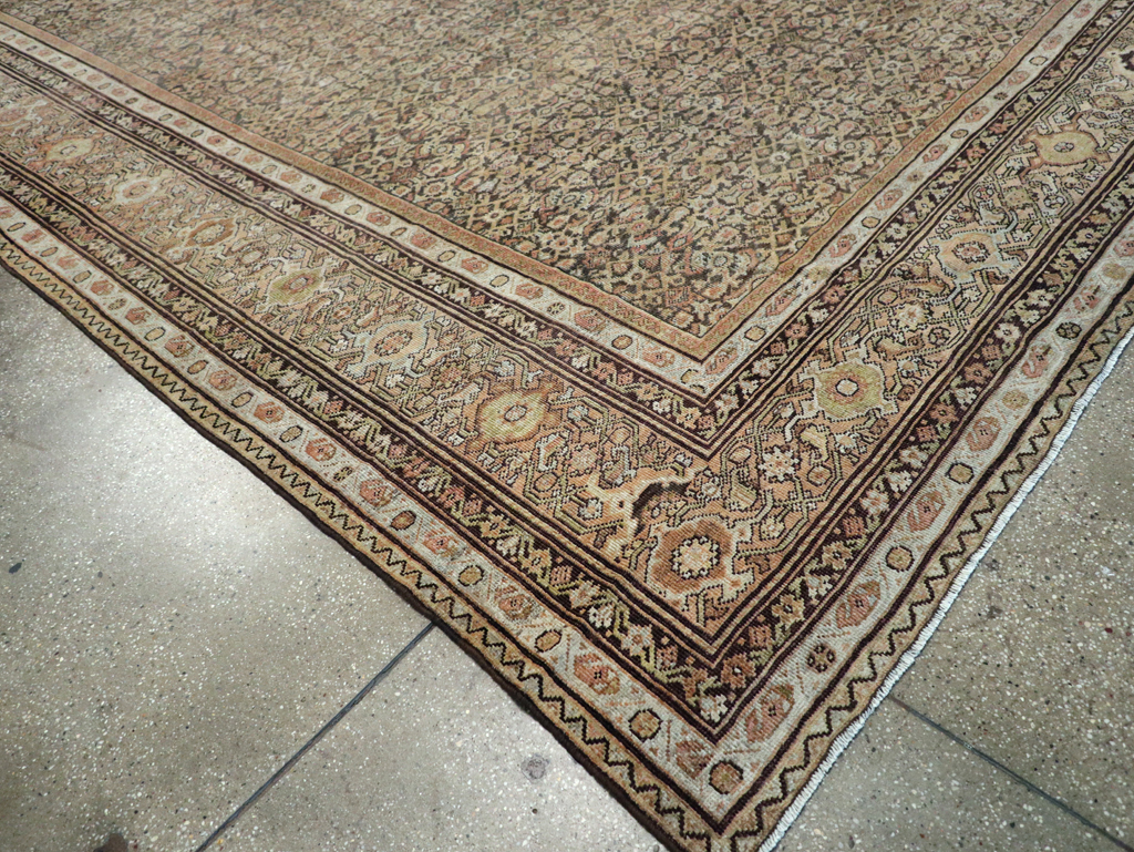 Antique Persian Mahal Carpet, No.24881 - Staging
