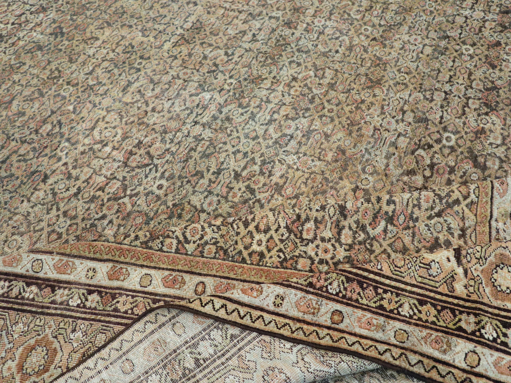 Antique Persian Mahal Carpet, No.24881 - Staging