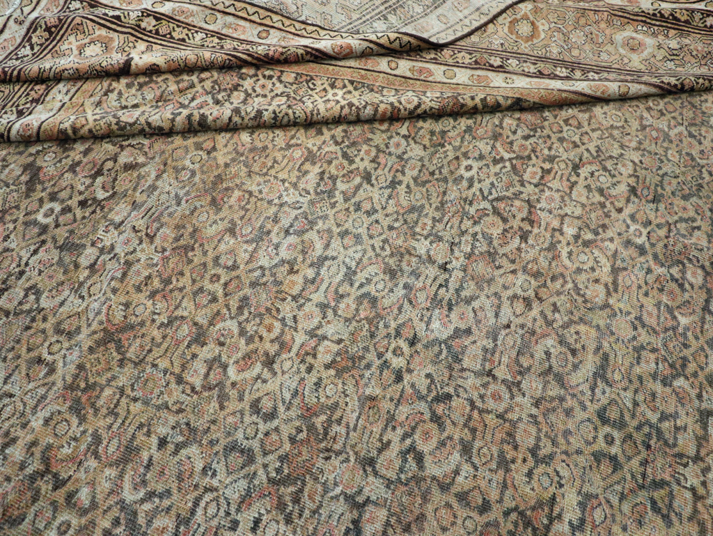 Antique Persian Mahal Carpet, No.24881 - Staging