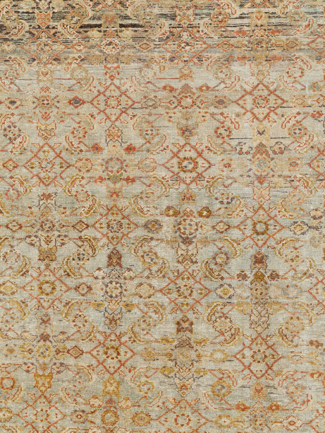 Antique Persian Malayer Carpet, No.24890 - Staging
