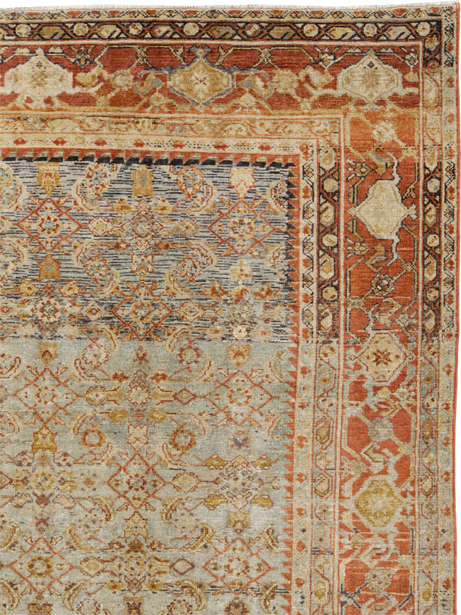 Antique Persian Malayer Carpet, No.24890 - Staging