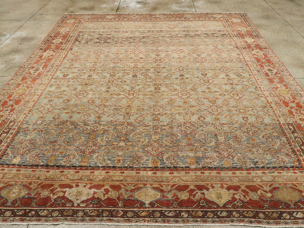 Antique Persian Malayer Carpet, No.24890 - Staging