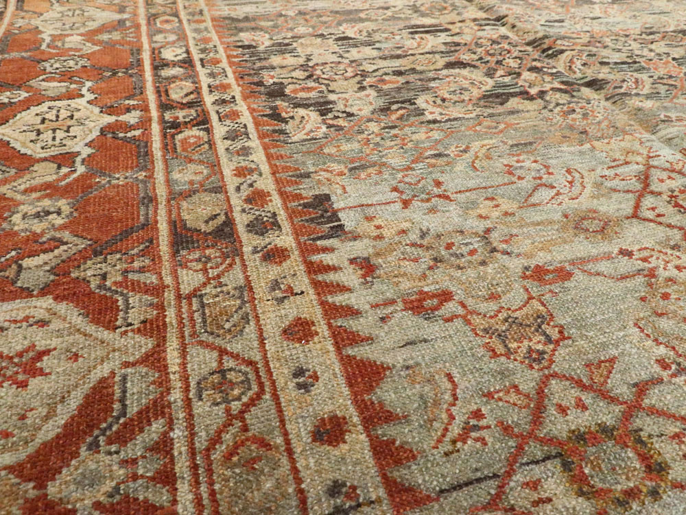 Antique Persian Malayer Carpet, No.24890 - Staging
