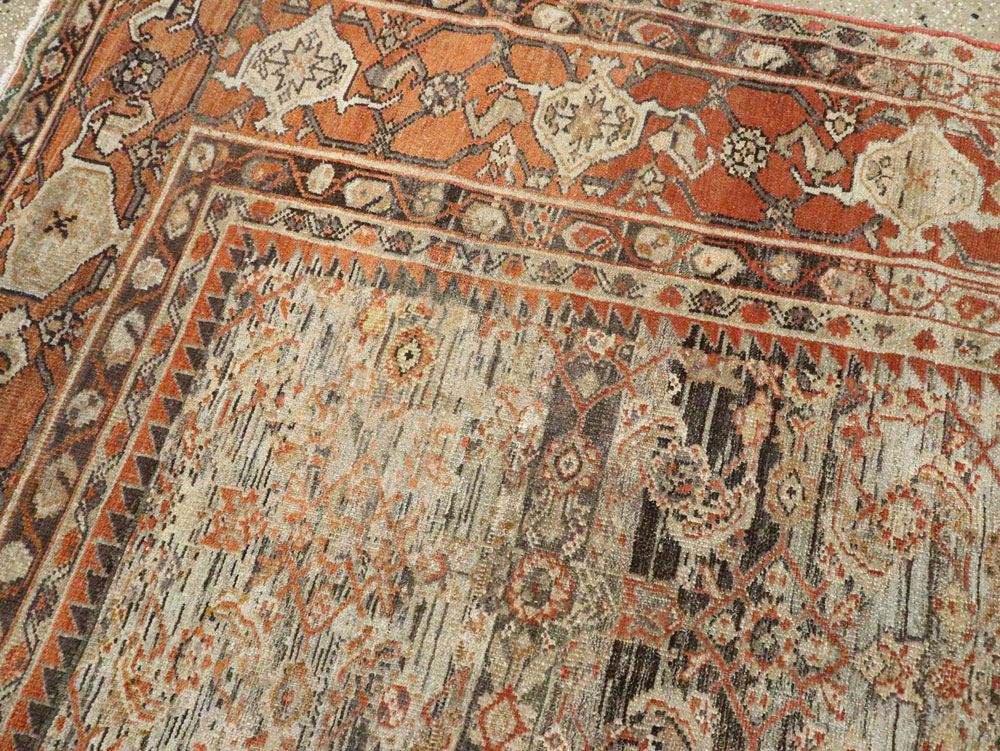 Antique Persian Malayer Carpet, No.24890 - Staging