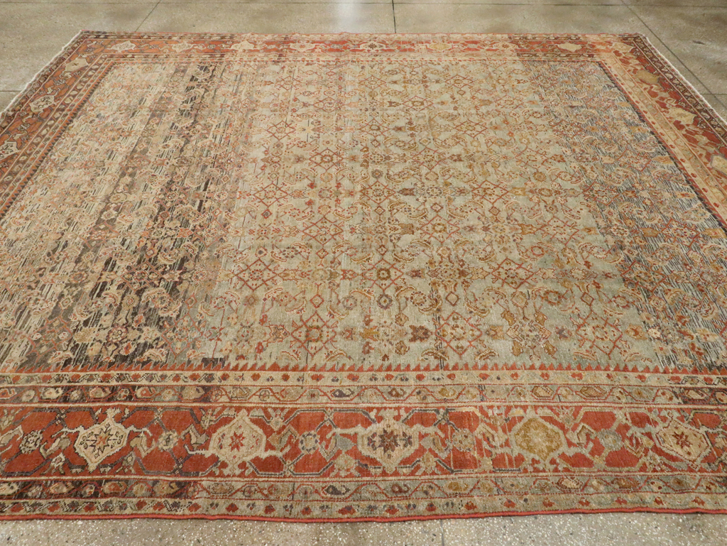 Antique Persian Malayer Carpet, No.24890 - Staging