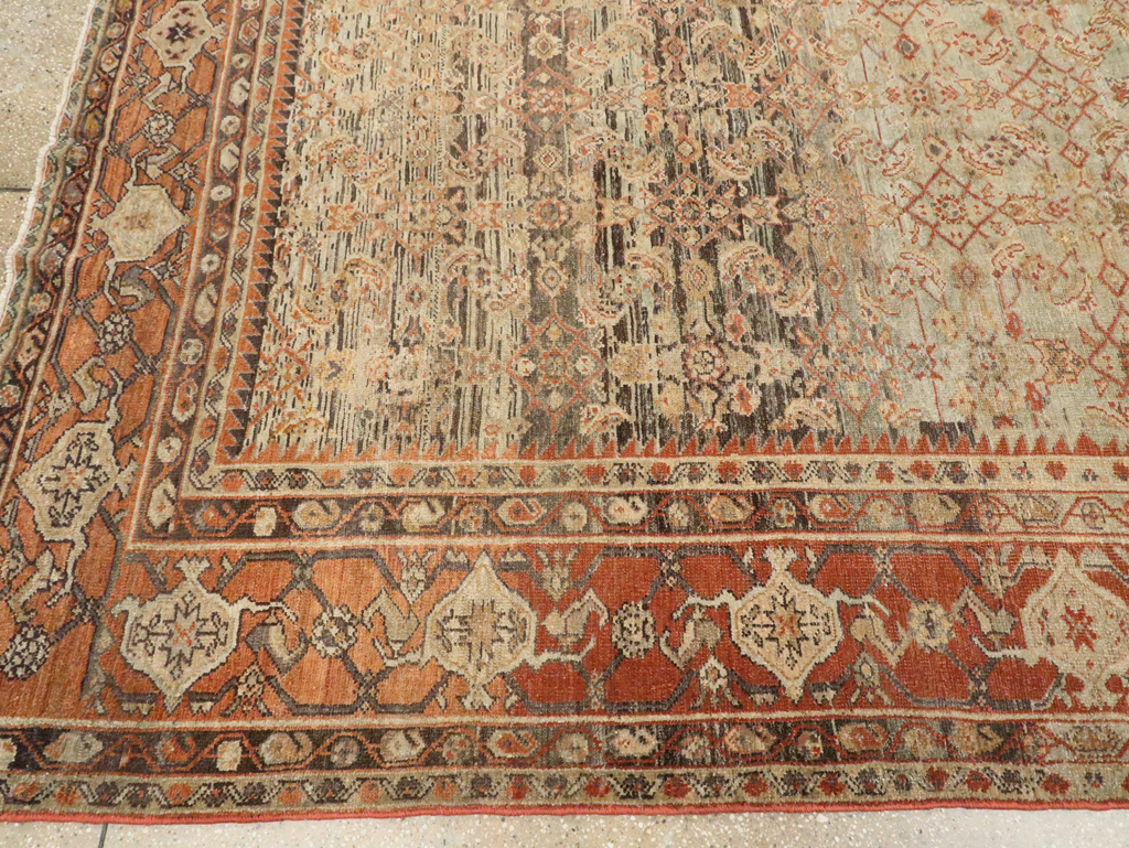 Antique Persian Malayer Carpet, No.24890 - Staging