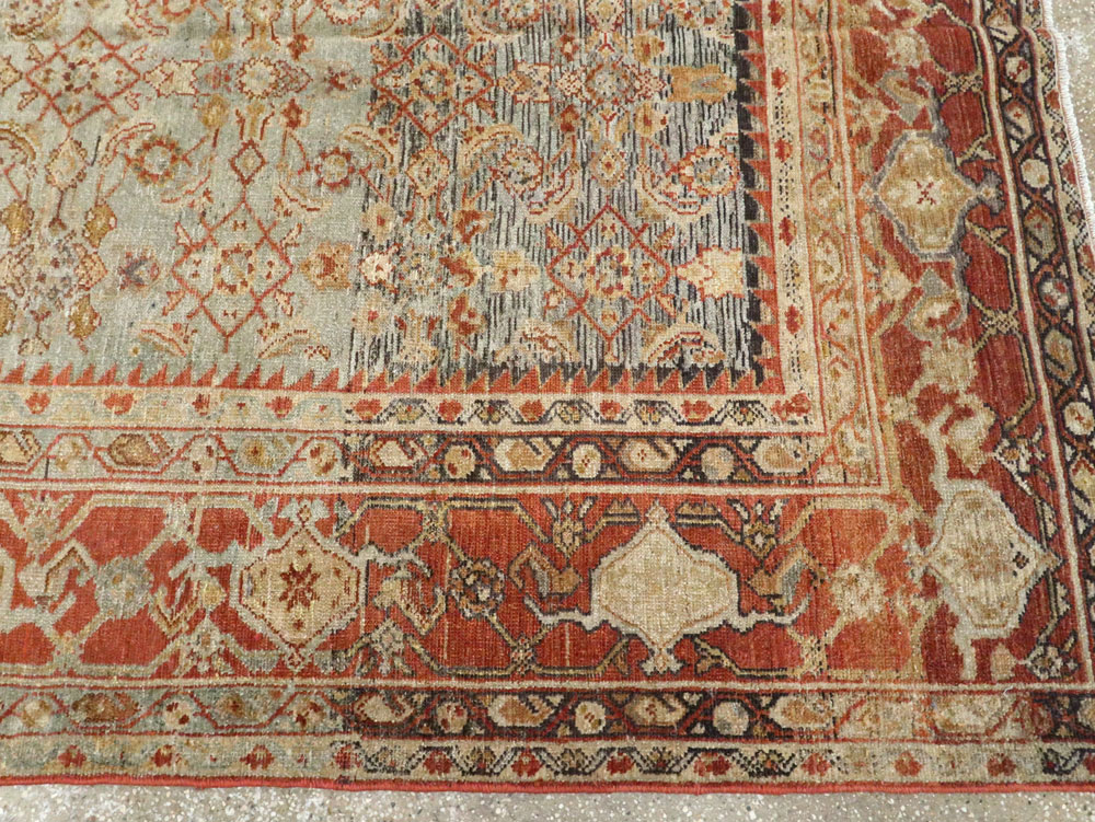 Antique Persian Malayer Carpet, No.24890 - Staging