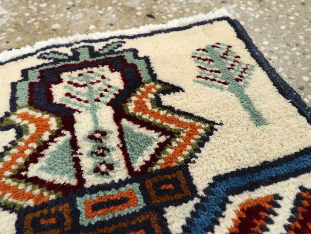 Vintage Persian Baluch Pictorial Rug (Pair: 1 of 2), No.24895 - Staging