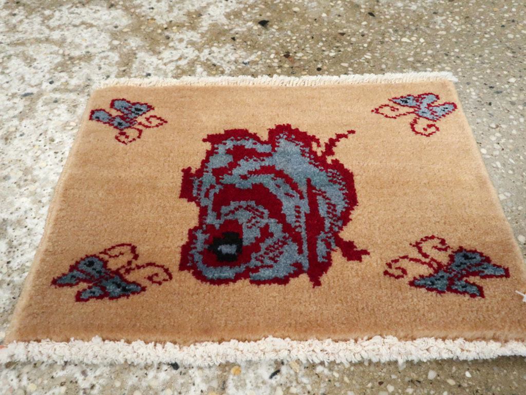 Vintage Persian Pictorial Baluch Rug (Pair: 1 of 2), No.24907 - Staging
