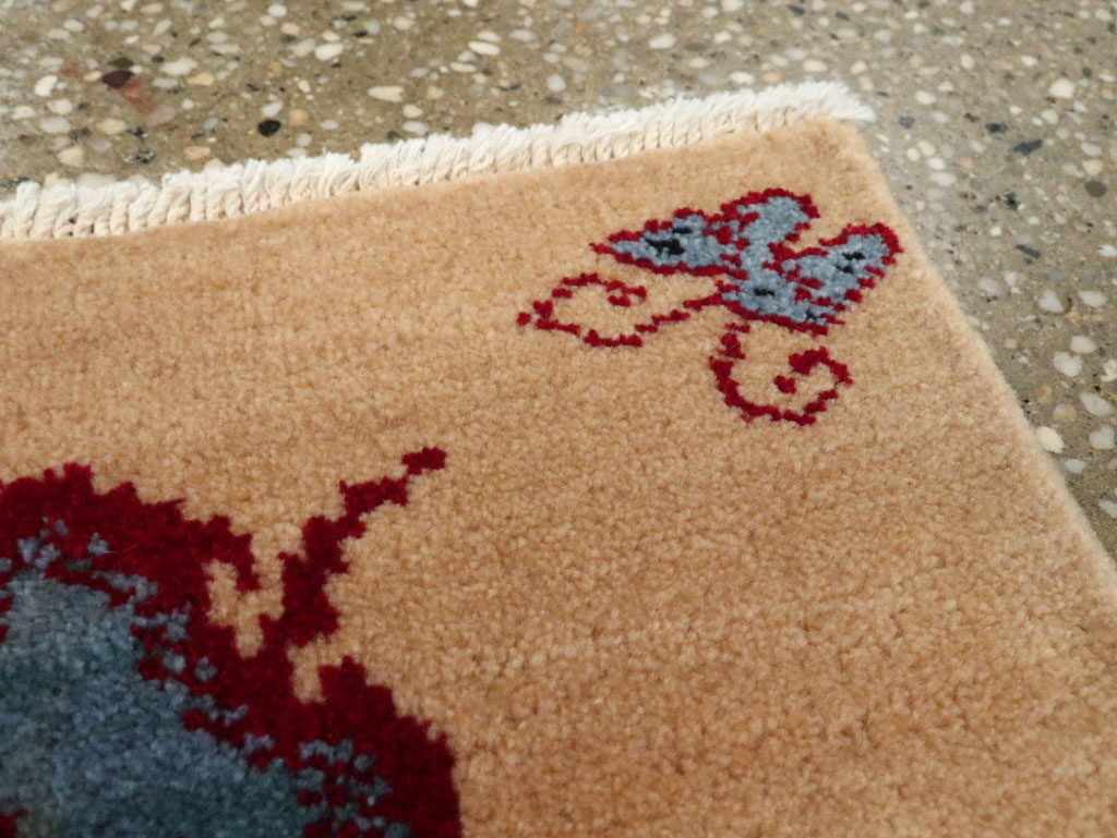 Vintage Persian Pictorial Baluch Rug (Pair: 1 of 2), No.24907 - Staging