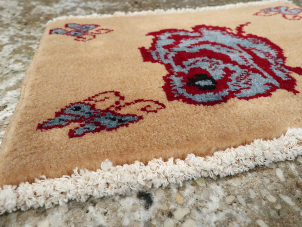 Vintage Persian Pictorial Baluch Rug (Pair: 1 of 2), No.24907 - Staging