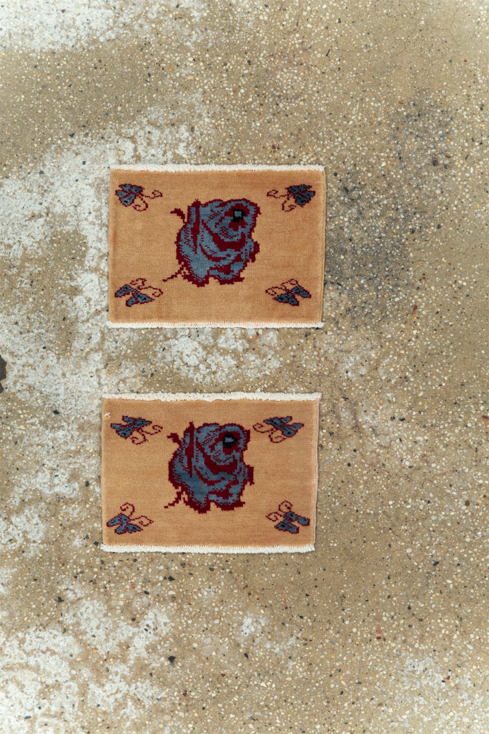 Vintage Persian Pictorial Baluch Rug (Pair: 1 of 2), No.24907 - Staging