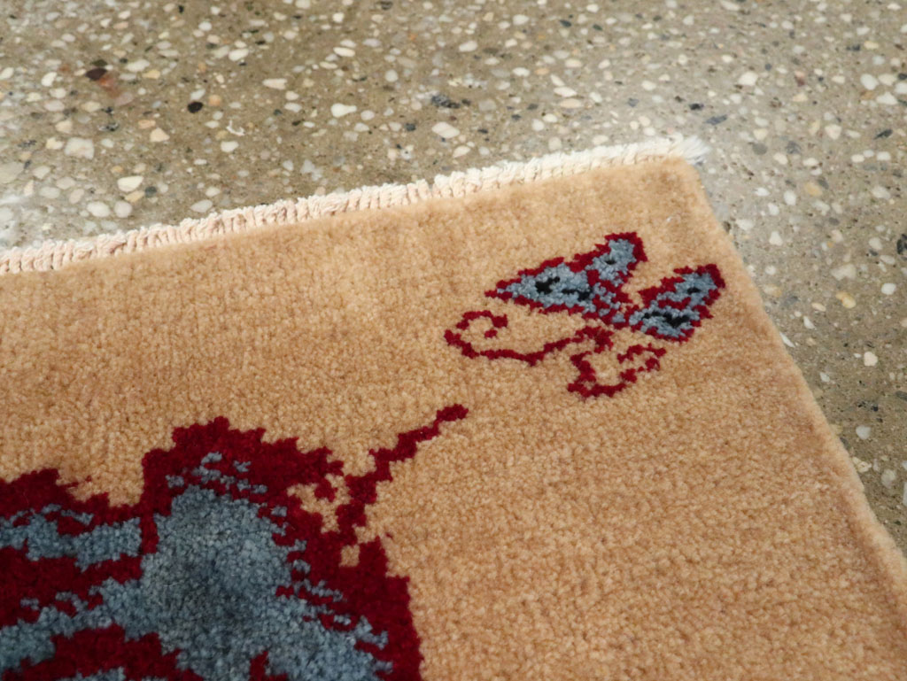 Vintage Persian Pictorial Baluch Rug (Pair: 2 of 2), No.24915 - Staging