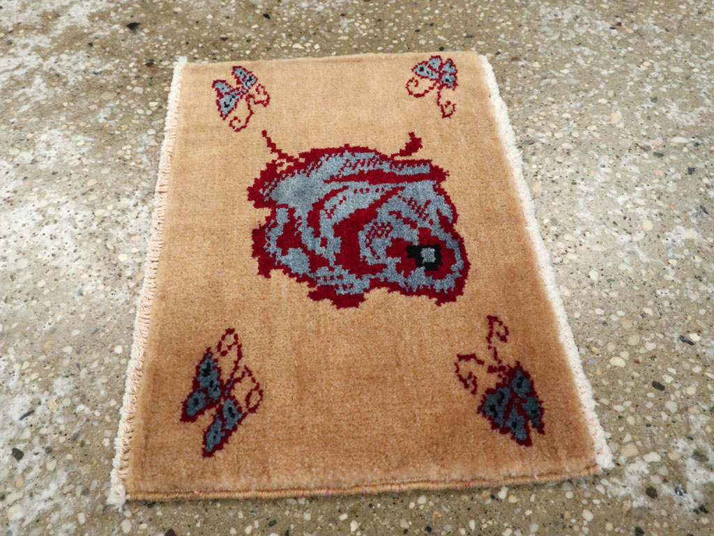 Vintage Persian Pictorial Baluch Rug (Pair: 2 of 2), No.24915 - Staging