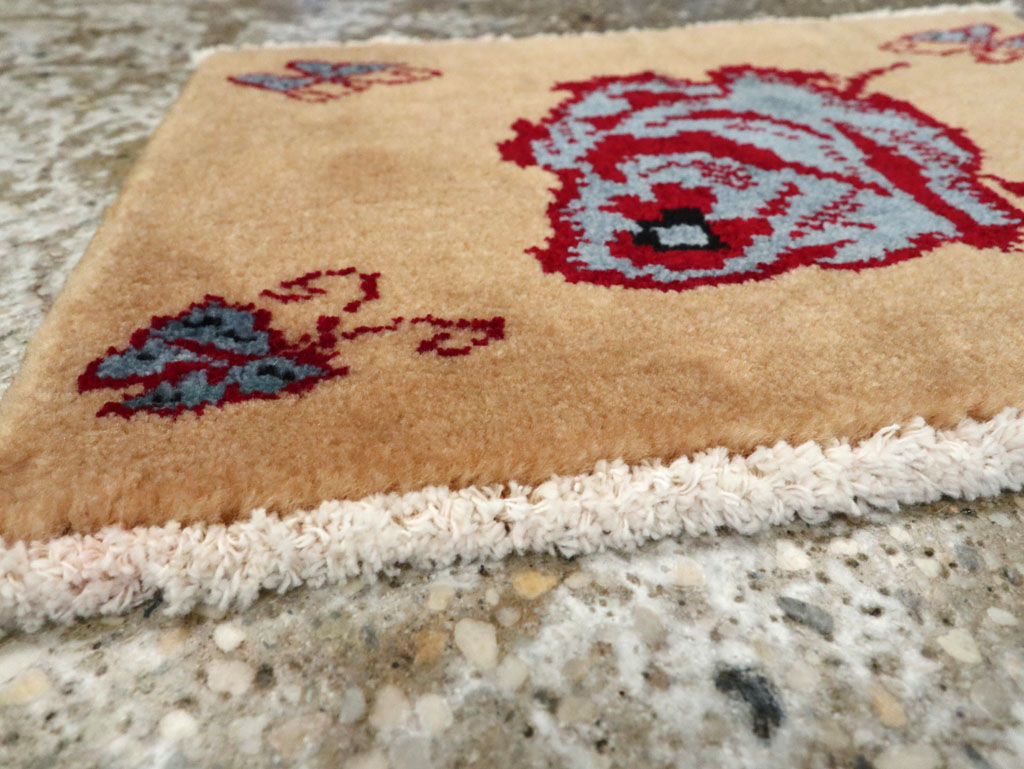 Vintage Persian Pictorial Baluch Rug (Pair: 2 of 2), No.24915 - Staging